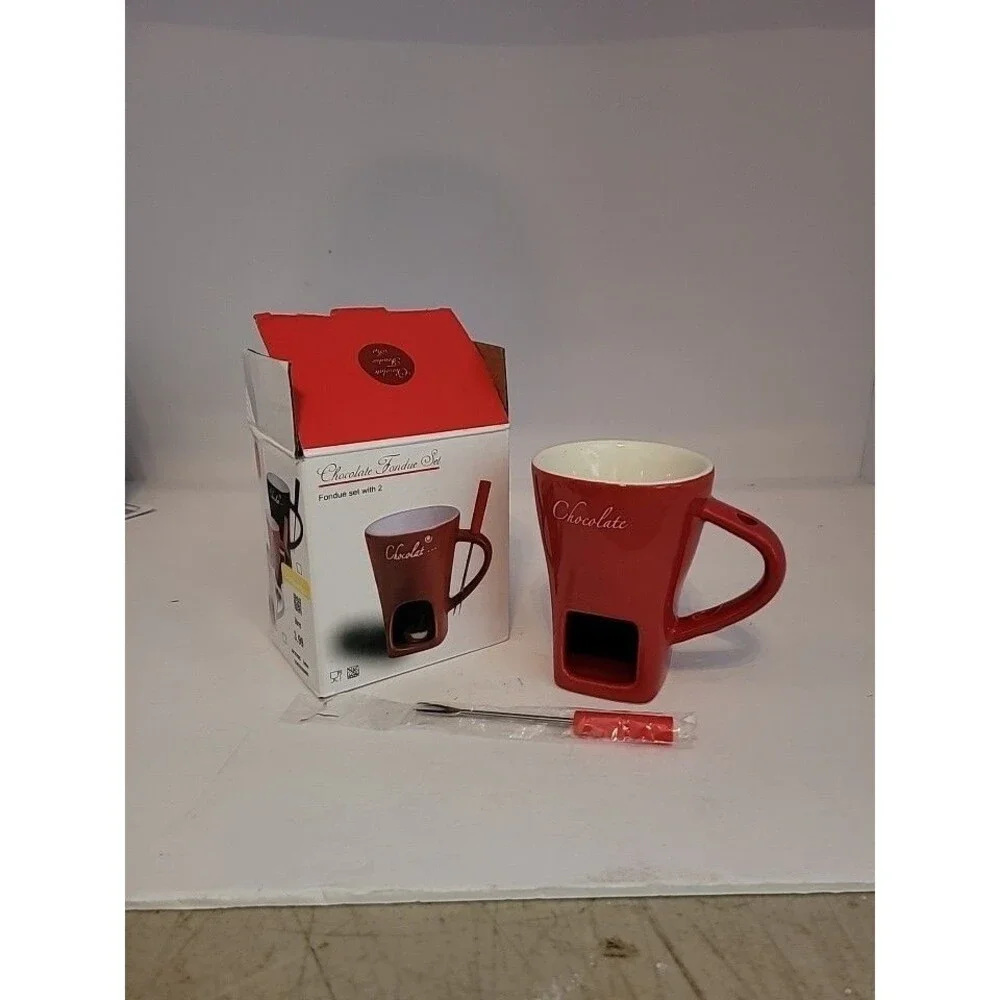 130ML Fondue Mug Chocolate Melting Cup for Desserts, Coffee & Butter - Home Use